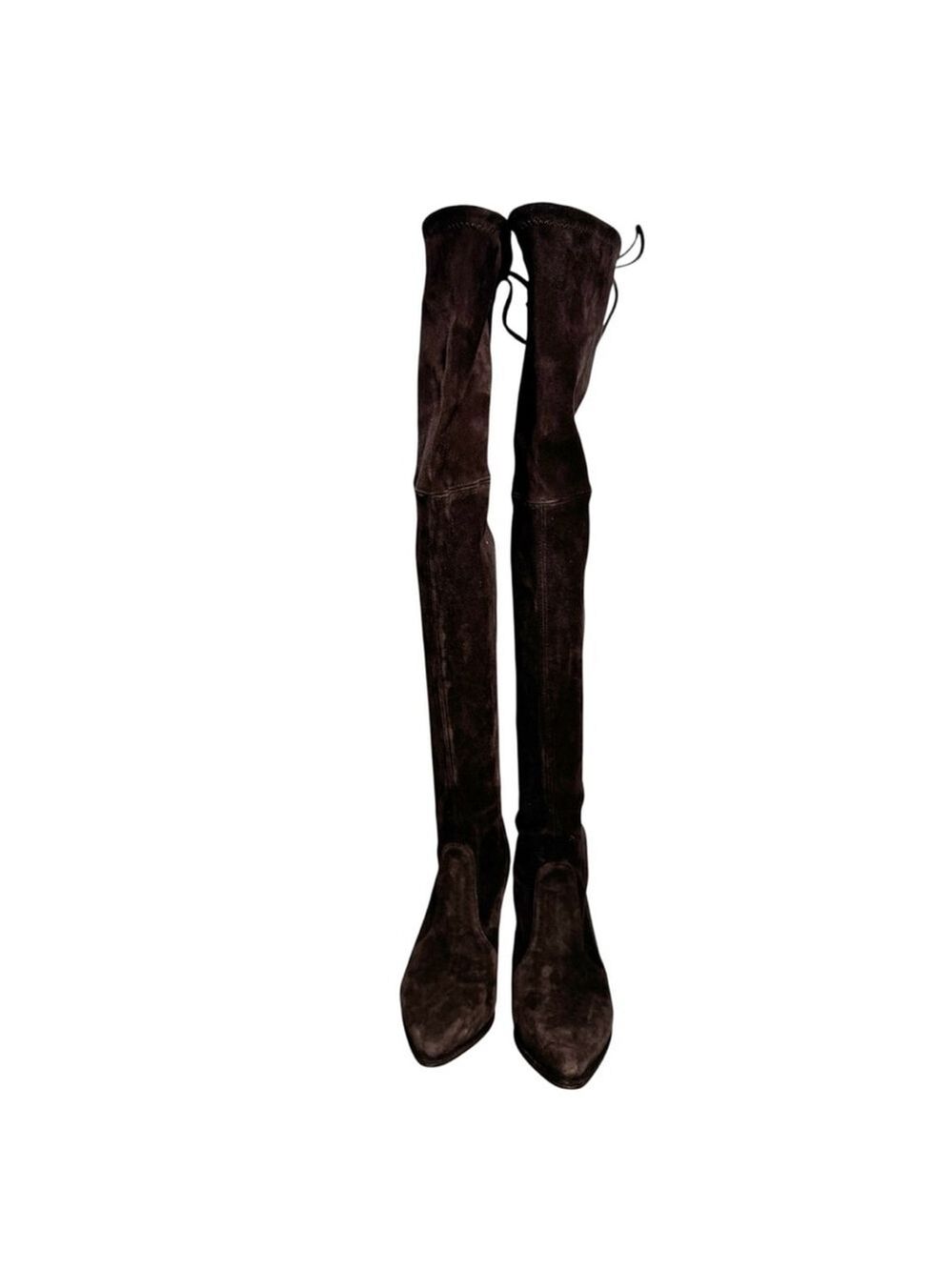 Stuart Weitzman Thighland Over the Knee Stretch Suede Cola Brown size 5 - Picture 5 of 8